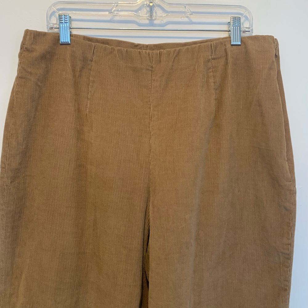 Vintage Eddie Bauer Bremerton Fit Tapered Brown Corduroy Pants 16 - Picture 2 of 9